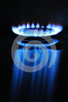 Propane butane gas flame photo