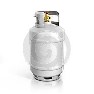 Propane cylinder with compressed gas 3d illustration