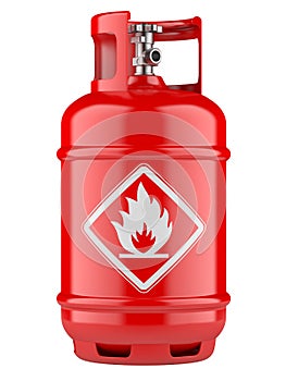 Propane cylinders with compressed gas photo