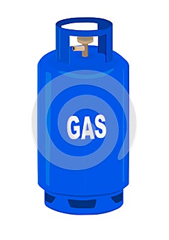 Propane gas cylinder.