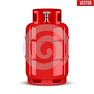 Propane Gas cylinder. Vector Illustration