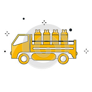 Propane Installation Vector Illustration Icon