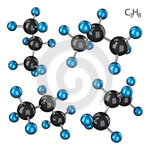 Propane molecule set