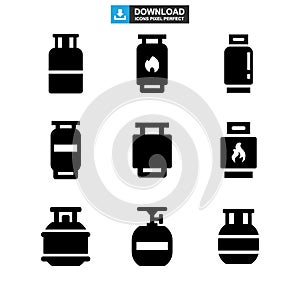 Propane tank icon or logo isolated sign symbol vector illustration