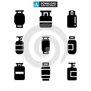 Propane tank icon or logo isolated sign symbol vector illustration