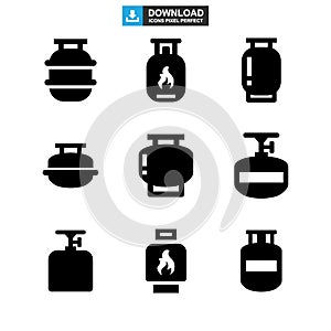 Propane tank icon or logo isolated sign symbol vector illustration