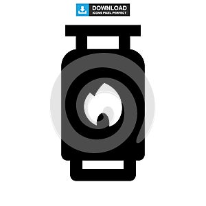 Propane tank icon or logo isolated sign symbol vector illustration