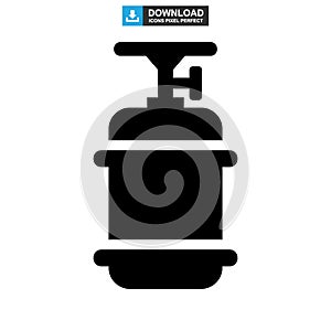 Propane tank icon or logo isolated sign symbol vector illustration