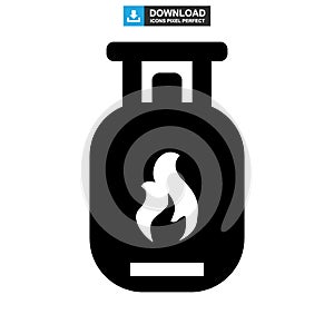 Propane tank icon or logo isolated sign symbol vector illustration