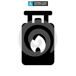 Propane tank icon or logo isolated sign symbol vector illustration