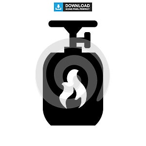 Propane tank icon or logo isolated sign symbol vector illustration