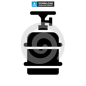 Propane tank icon or logo isolated sign symbol vector illustration