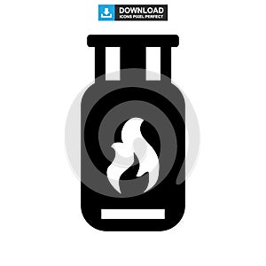 Propane tank icon or logo isolated sign symbol vector illustration