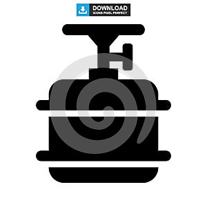 Propane tank icon or logo isolated sign symbol vector illustration