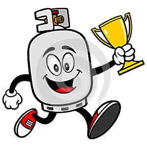 Propane Tank running with a Trophy
