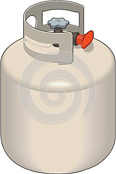 Propane Tank Vector Illustration