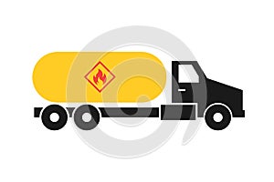Propane truck icon photo