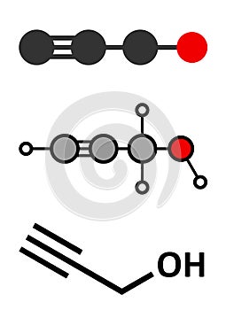 Propargyl alcohol molecule