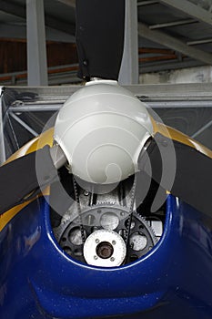 Propeller detail sporting aircraft