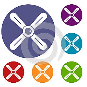 Propeller icons set