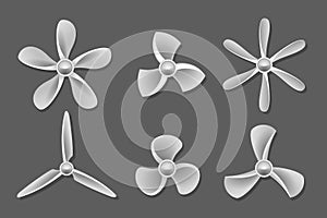 Propeller icons vector