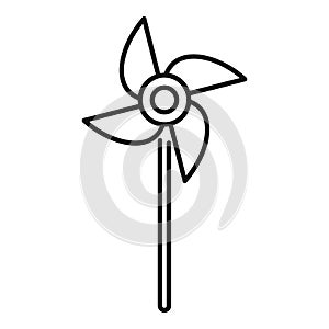 Propeller stick icon, outline style