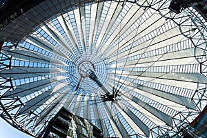 Propellerblade roof postdamer platz berlin germany
