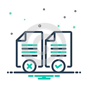 Mix icon for Proper, right and suitable