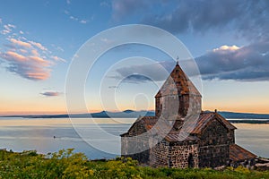 Property of Armenia famous landmark Monastery Sevanavank and Lake Sevan