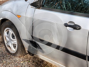 Property damage vandalism on the car