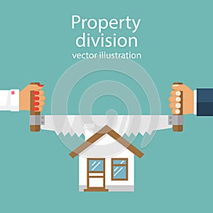 Property division. vector