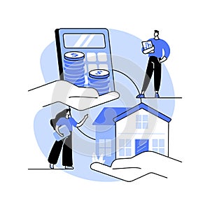 Property evaluator isolated cartoon vector illustrations.