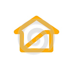 Property house logo template, home design concept, concstruction building symbol