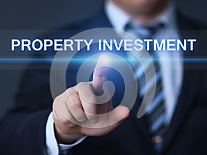 Property Investment Management Real Estate Market Internet Business Technology Concept photo
