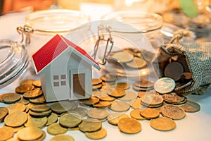 Property investment. Saving money concept