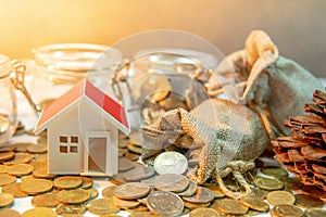 Property investment. Saving money concept