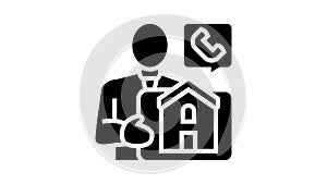 property landlord glyph icon animation