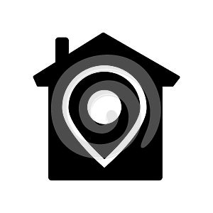 property location icon. Trendy property location logo concept on