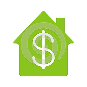 Property purchase glyph color icon