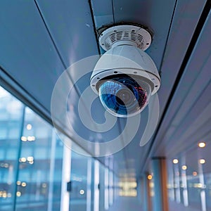 Property safeguard CCTV records, ensuring security in office or house