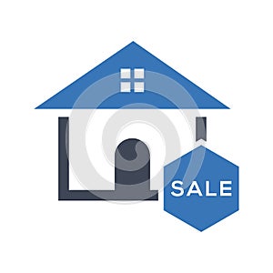 Property sale icon vector graphics