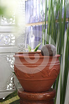 Property for siraman, prosession before wedding at traditional java, indonesia