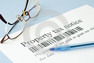 Property tax notice