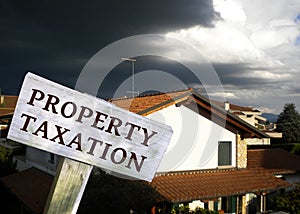Property taxation concept photo