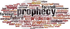 Prophecy word cloud photo