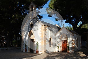 prophet elias church in chania in crete (greece)