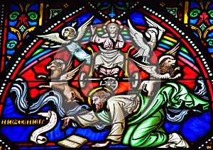 Prophet Ezekiel Stained Glass