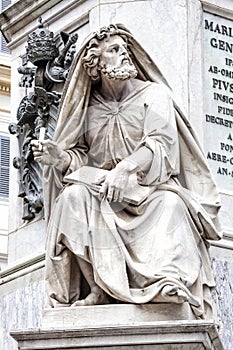 Prophet Isaiah by Revelli. Column of the Immaculate Conception, Rome. Italy photo