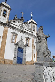 Prophet Jonas and the Church Bom Jesus de Matosinhos photo