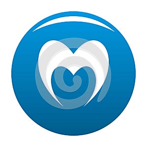 Prophetic heart icon blue